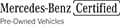 Mercedes-Benz Certified This Vehicle is Mercedes-Benz OEM Certified